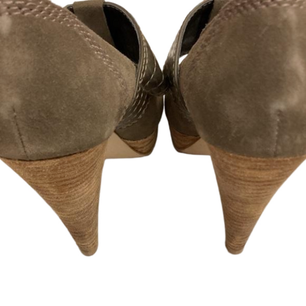 Calvin Klein Suede Peep Toe Size 7.5 - Picture 3 of 4